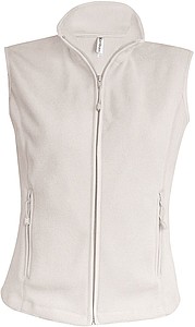 Dámská mikrofleecová vesta Kariban fleece vest women, krémová, vel. XXL