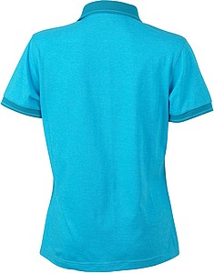 Dámská polokošile James Nicholson polo megange women, tyrkysová/tmavě tyrkysová, vel. M