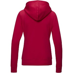 Dámská rozepínací mikina s kapucí Elevate RUBY, červená, vel. XS
