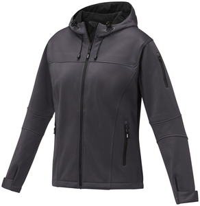 Dámská softshellová bunda Elevate MATCH, tmavě šedá, 2XL