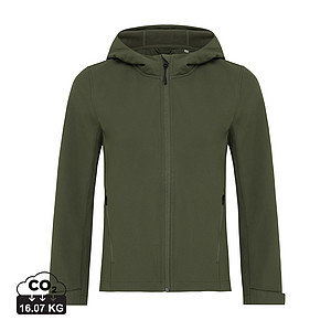 Dámská softshellová bunda z recyklovaného polyesteru, khaki, vel. M