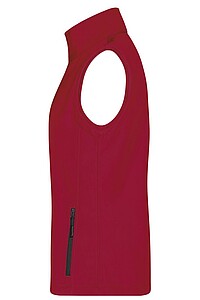 Dámská vesta James & Nicholson Promo softshell, červená/černá, velikost L