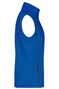 Dámská vesta James & Nicholson Promo softshell, modrá/námořní modrá, velikost L