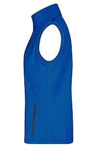 Dámská vesta James & Nicholson Promo softshell, modrá/námořní modrá, velikost L