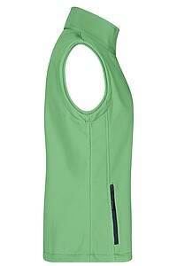 Dámská vesta James & Nicholson Promo softshell, zelená/námořní modrá, velikost L