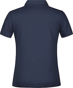 Dámské piqué polo James & Nicholson, námořní modrá, XXL
