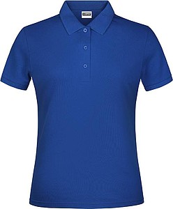 Dámské piqué polo James & Nicholson, tmavě královská modrá, XS