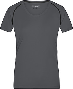 Dámské sportovní tričko James Nicholson sports T-shirt women, černá/bílá, vel. XS