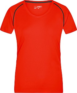 Dámské sportovní tričko James Nicholson sports T-shirt women, oranžová/černá, vel. M