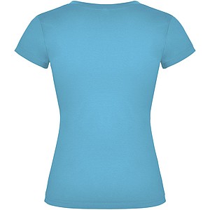 Dámské tričko s krátkým rukávem a výstřihem do V, ROLY VICTORIA, tyrkysová, vel. M