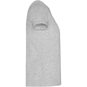 Dámské tričko s krátkým rukávem, ROLY GOLDEN, světle šedý melír, vel. L