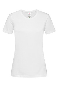 Dámské tričko STEDMAN CLASSIC-T ORGANIC WOMEN z bio bavlny, bílá, S - trička s potiskem