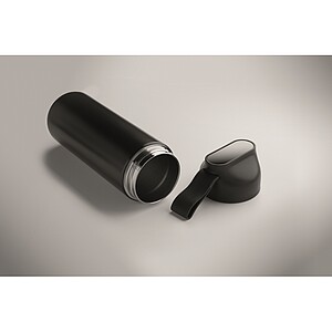 Dárková sada lahve a deštníku, černá