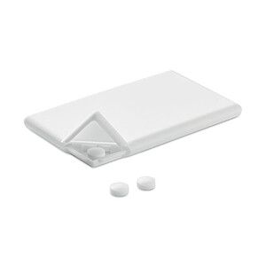 Dávkovač mentolek ve tvaru kreditní karty, 6g, bílý