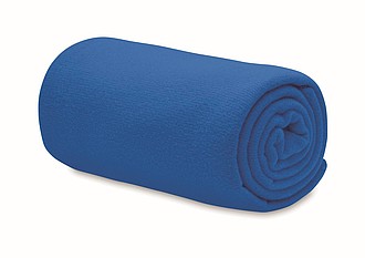 Deka RPET fleece, 120x150cm, kr.modrá