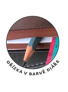 Denní diář Memory A5 tmavě modrý s gumičkou