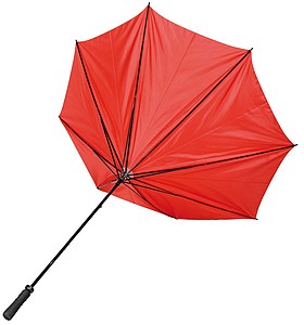 Deštník pro 2 osoby odolný proti větru, červený, Průměr 131 cm