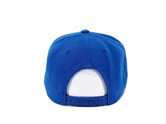 Dětská 6panelová kšiltovka s rovným kšiltem, královská modrá