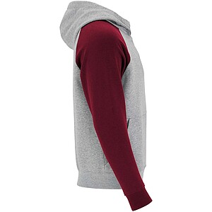 Dětská dvoubarevná mikina Roly Badet, velikost 5/6 let, šedá/vínová