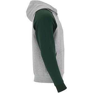 Dětská dvoubarevná mikina Roly Badet, velikost 9/10 let, šedá/tmavě zelená