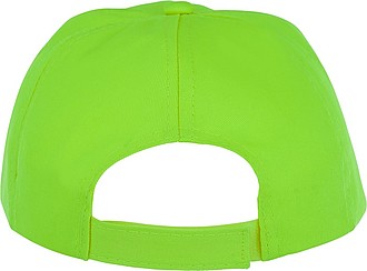 Dětská pětipanelová bavlněná čepice Feniks, jasně zelená
