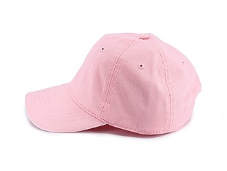 Dětská šestipanelová kšiltovka, světle růžová