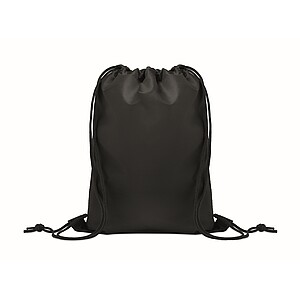 Dětský stahovací batoh z RPET, černá