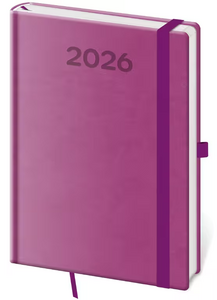 Diář denní A5 Print Pop - fialová 2026 - reklamní kalendáře