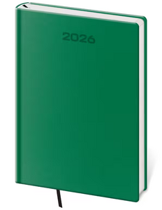 Diář denní A5 Soft - zelená 2026 - reklamní kalendáře