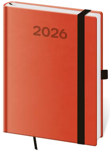 Diář denní B6 Print Pop - oranžová 2026