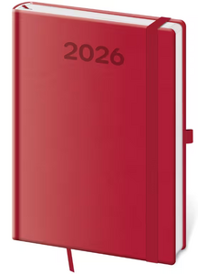 Diář týdenní A5 Print Pop - červená 2026 - reklamní kalendáře