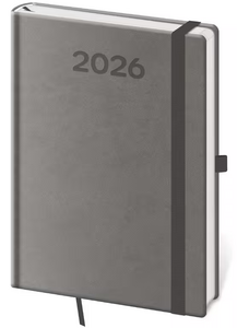 Diář týdenní B6 Print Pop - šedá 2026 - reklamní kalendáře