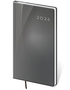Diář týdenní kapesní Vario - 4 GREY DESIGN 2026 - reklamní kalendáře