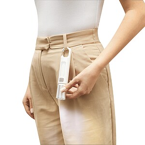 Dobíjecí LED svítilna, bílá/stříbrná