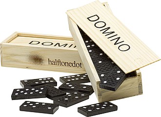 DOMINO Společenská hra, dřevěná krabička - ekologické reklamní předměty