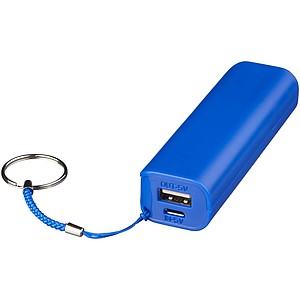 DORISA Powerbanka 1200 mAh s kroužkem na klíče, světle královská modrá - reklamní předměty