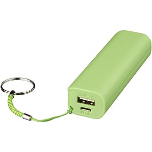 DORISA Powerbanka 1200 mAh s kroužkem na klíče, světle zelená