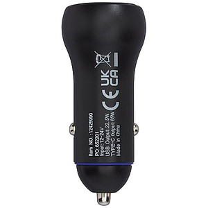 Duální 55W nabíječka do auta USB-C/USB-A
