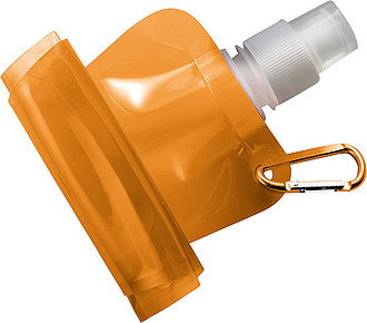 DUNCAN Rolovací plastová láhev s klipem, 420 ml, oranžová