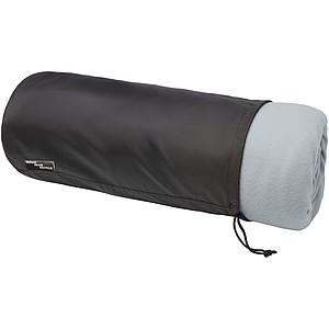 Dvojitá deka z polar fleecu s RPET a sherpa, šedá bílá