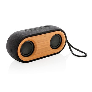 Dvojitý reproduktor Bamboo X, černá - reklamní předměty