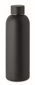 Dvoustěnná láhev na pití, 500ml, černá - reklamní předměty