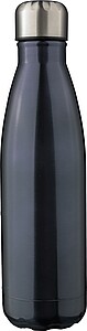 Dvoustěnná lahev z nerezové oceli 500 ml, gun metal - reklamní předměty