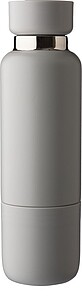 Dvoustěnná láhev z nerezové oceli, 500 ml, šedá - reklamní předměty