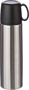 Dvoustěnná láhev z nerezové oceli, 500 ml, stříbrná - reklamní předměty