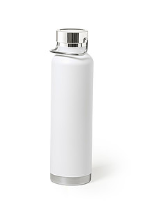 Dvoustěnná nerezová termoska, 650ml, s měděnou izolací, bílá