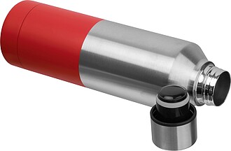 Dvoustěnná termoska z nerezové oceli 750 ml, červená