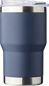 Dvoustěnný cestovní termohrnek z recyklované nerezové oceli 350 ml, modrá