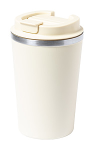Dvoustěnný nerezový termo hrnek, 350ml, béžový