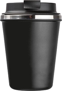 Dvoustěnný nerezový termohrnek 350 ml, černá